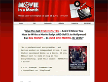 Tablet Screenshot of movieinamonth.com